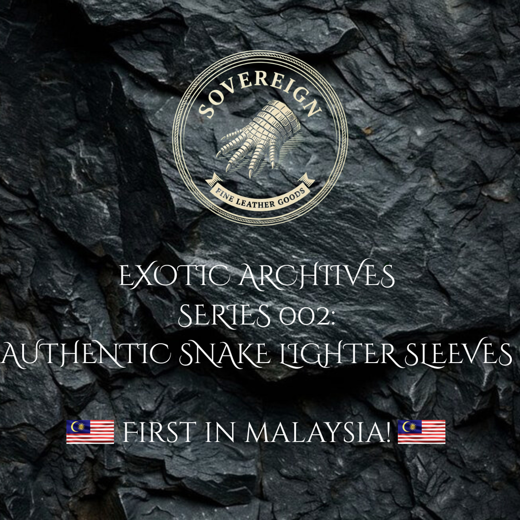 Sovereign Series | Genuine Python & Snake Skin Lighter Sleeve
