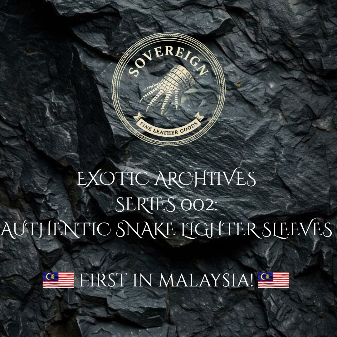 Sovereign Series | Genuine Python & Snake Skin Lighter Sleeve