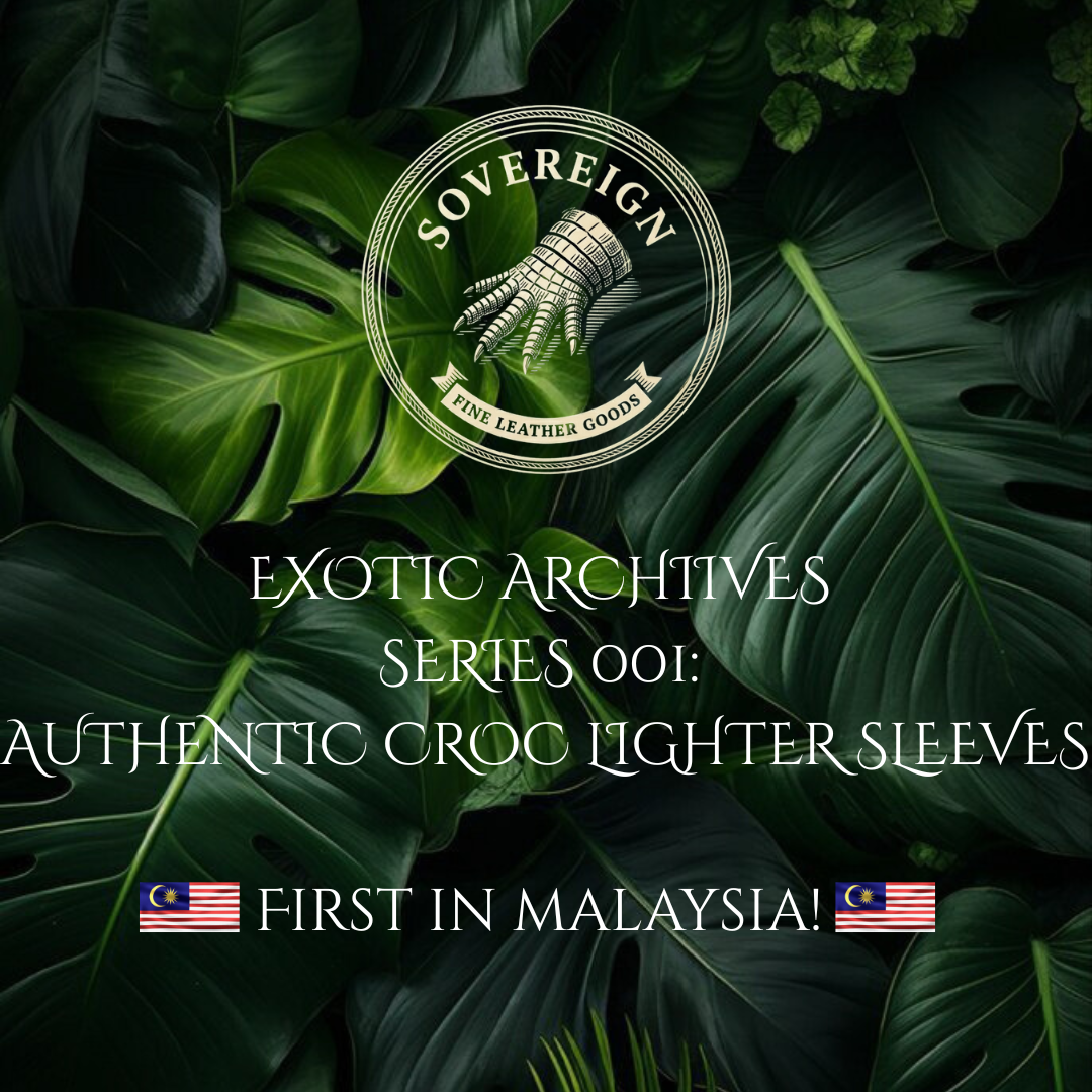 Sovereign Series | Authentic Crocodile Skin Lighter Sleeve