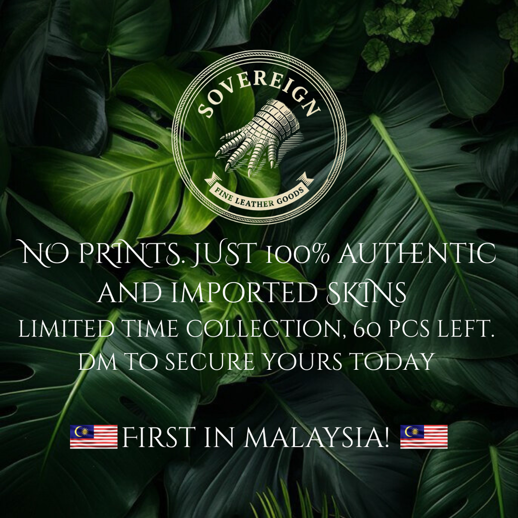 Sovereign Series | Authentic Crocodile Skin Lighter Sleeve